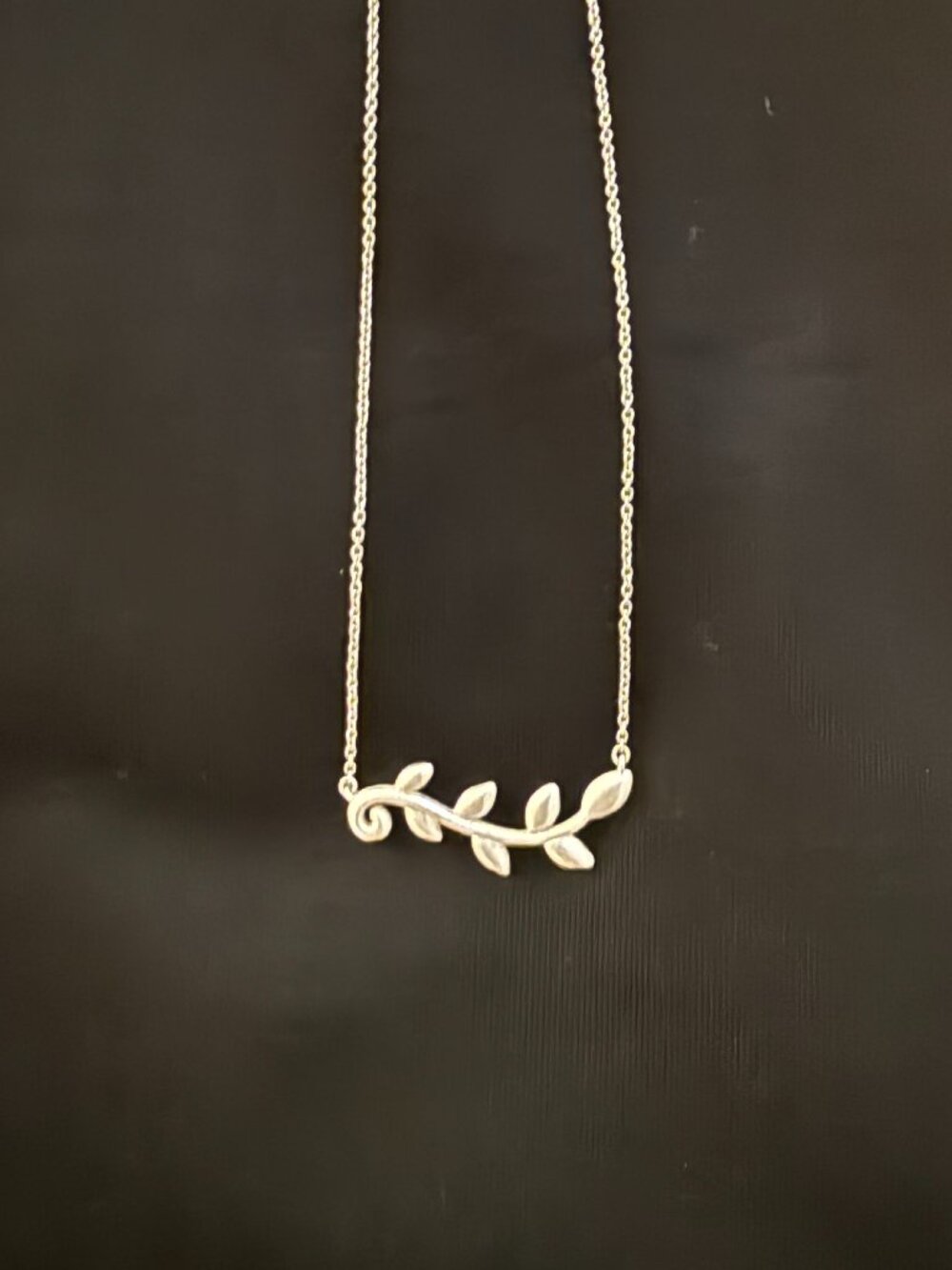 Tiffany Paloma Picasso Olive Leaf Vine Necklace - Sterling Silver - 18 inch